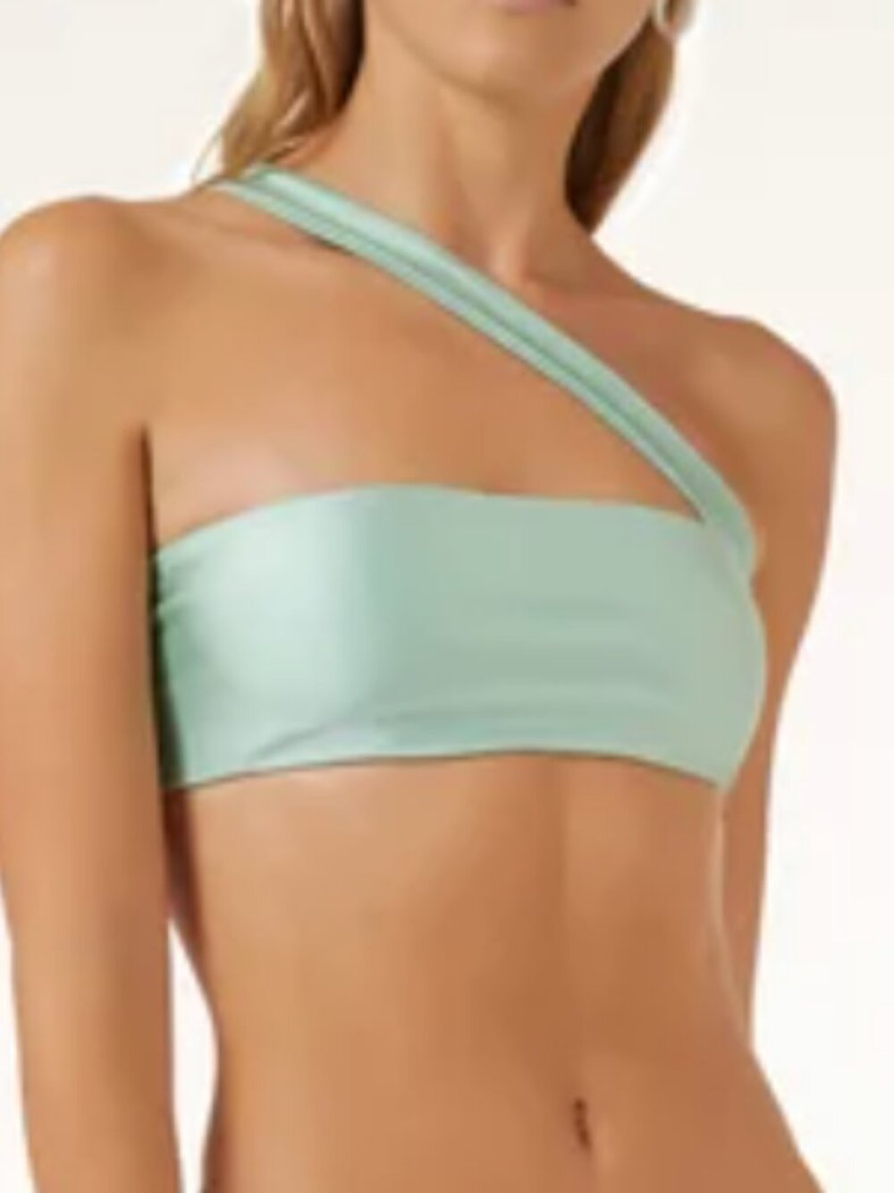 Jade Swim Bikini Top + Full Coverage (Lure) Bottom in Seafoam Sheen